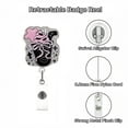 thumbnail image 4 of Funny And Cute Badge Reel With Clip Closure For Doctors Teachers Students Workers Etc Cartoon Pattern Badge Workplace Induction Graduation Stationery Cards And Envelopes Set Floral Crafts for Adults, 4 of 5
