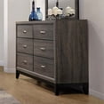 thumbnail image 5 of Coaster Watson 4 Piece Queen Panel Bedroom Set in Gray Oak and Black, 5 of 5