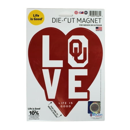 Oklahoma Sooners Official NCAA Car Refrigerator Magnet 6x9 by Wincraft 958815