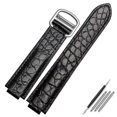thumbnail image 3 of Correa de reloj de piel de cocodrilo para reloj convexo Cartier globo azul WSBB0025 W69012Z4 14-8 mm 16-8 mm 18-11 mm 20-12 mm 22-14 mm, 3 of 5