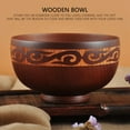 thumbnail image 7 of Mongolian Style Wooden Bowl Soup Salad Rice Noodle Bowls Ethnic Natural Wood Kids Tableware, 7 of 7