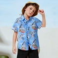 thumbnail image 2 of Hihipz Toddler Boy's Polo Shirt Summer Floral Print Shirts Hawaii Beach Stylish Tops,Sizes 18-24M, 2 of 7