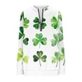thumbnail image 2 of TaTaai Women St. Patrick's Day Print Casual Loose Round Neck Sweatshirt Long Sleeve Pullover Top Soft Comfortable for Daily Home Office Streetwear Gift, 2 of 5