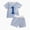 #01 Blue, variant on kaprioy Baby Boy Clothes Toddler Boy 1st Birthday Outfit One Stripe Tee and Shorts 2-Piece Toddler Boy Summer Clothes
