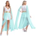 thumbnail image 3 of Trajes de Cosplay de Halloween de princesa griega para mujer, capa con manga y lentejuelas, bata con abertura frontal, disfraz de Cosplay, 3 of 5