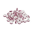 thumbnail image 1 of Unique Bargains 4mm Spacer Beads, 100pcs Bead Spacers Rhinestone Round Bulk Beads for Jewelry Making, Pink, 1 of 5