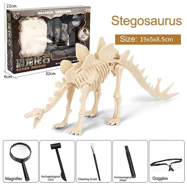 Juguete DIY de esqueleto fósil de dinosaurio para niños - HUOGUO
