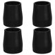 thumbnail image 1 of 4 almohadillas de goma antideslizantes para patas de silla de baño, color negro, antirayaduras, para mayor estabilidad y protección del suelo, 1 of 8