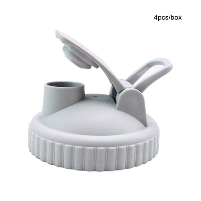Lot de 4 Bocaux Scelleurs à Bouche Régulière Réutilisables Fruits Noix Couvercles sous Vide Large Bouche Stockage de Grains Accessoire de Mise en Conserve pour Cuisine Maison Restaurant Noir