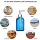 thumbnail image 5 of Dispensador de jabón de vidrio transparente con bomba de acero inoxidable recargable para baño, 5 of 5