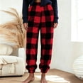 thumbnail image 6 of Stamzod Flannel Pajama Pants Women Fashion Plaid Warm Winter Lounge Pants Comfy Fuzzy Fleece Sleepwear for Women with Pockets, 6 of 7