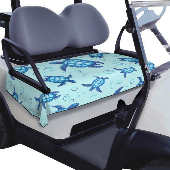 Plush Golf Cart Seat Cover 51" x 31", Microfiber Towel for EZGO, Club Car, Yamaha Front Seats, Adds Comfort