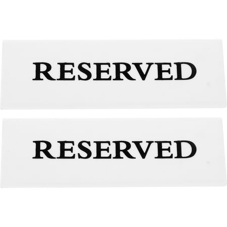 

NUOLUX 2pcs Chair Reserved Signs Reserved Seating Signs Wedding Party Reserved Signs