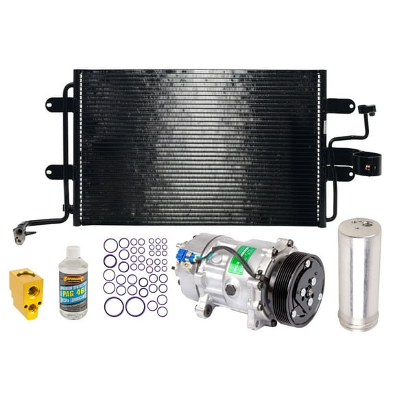 A/C Kit w/ AC Compressor Condenser & Drier For Volkswagen VW Jetta Golf Mk4 VR6 2000 2001 2002 2003 2004 2005 - BuyAutoParts