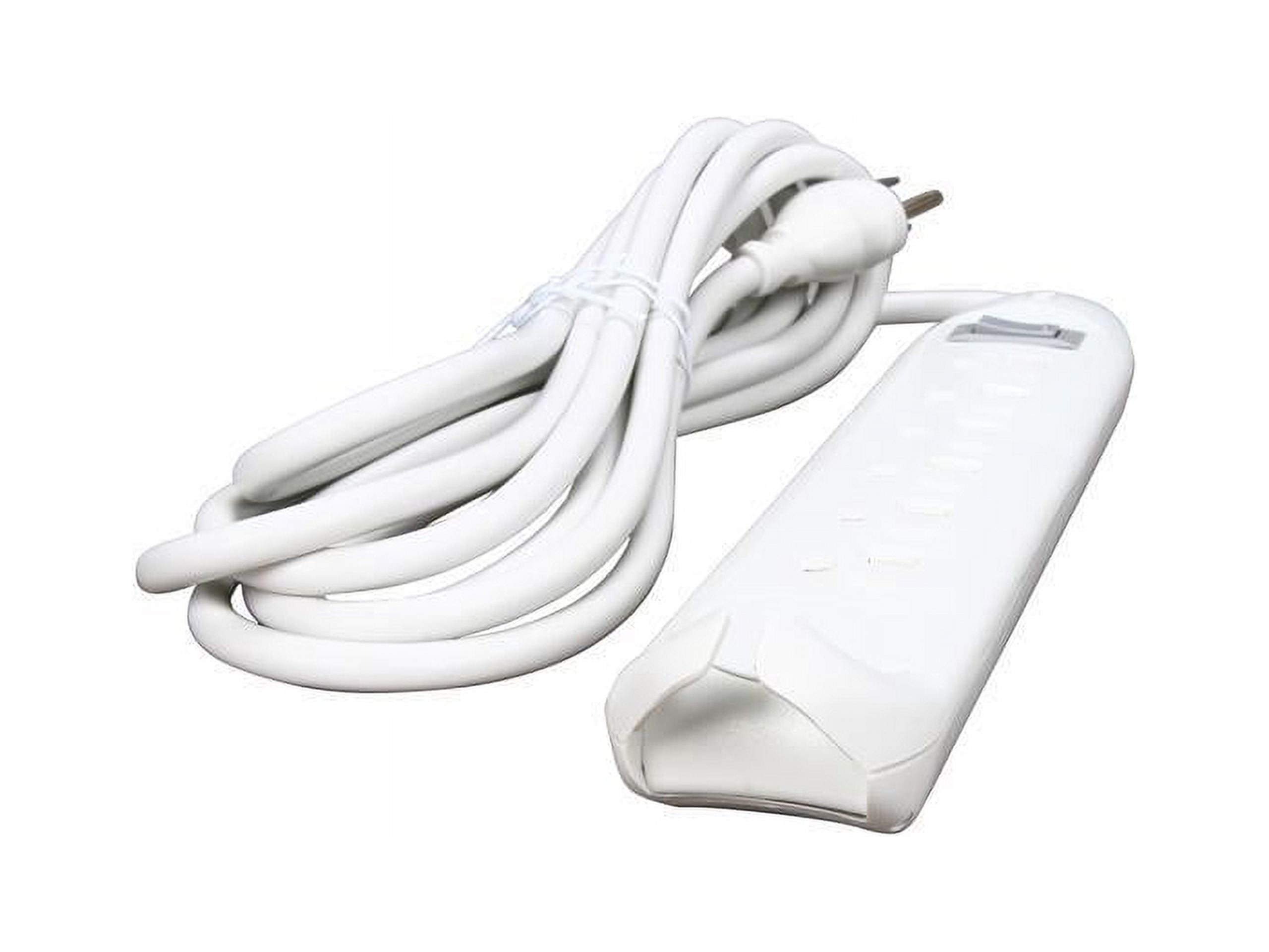 Belkin Power Strip, 6 Outlets, 12 ft Cord, White