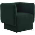 thumbnail image 2 of Meridian Furniture Vera Green Boucle Fabric Accent Chair, 2 of 12