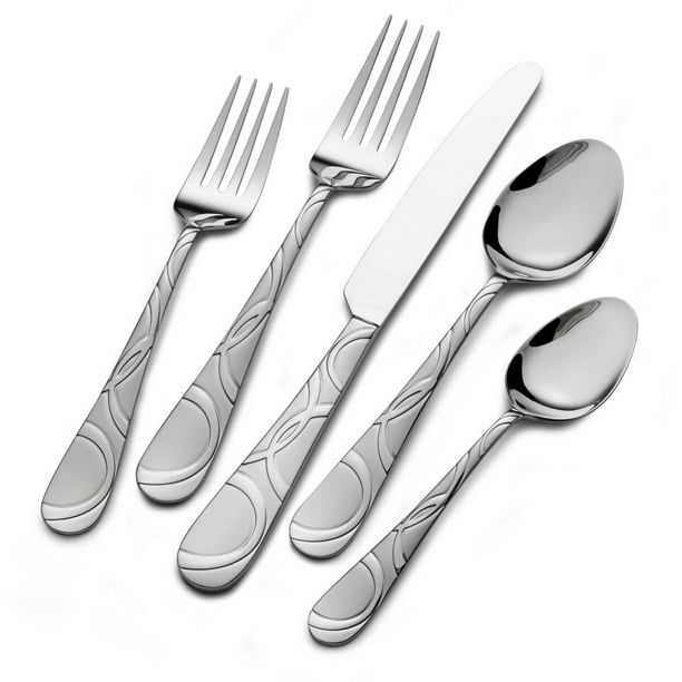 International Silver Garland Frost 20Piece Stainless Flatware Set