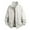 White, variant on Men's Jackets Clearance Zipper Up 2XL Leisure Solid Color Zipper Pocket Stand Collar Long Sleeves