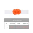 thumbnail image 4 of Cinturón elástico de doble flor de chiffon grande para mujer INSPIRE CHIC, ancho de corsé elegante para vestido, 26.8x2.4 pulgadas, naranja, 4 of 6