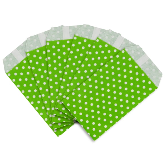 Unique Bargains 6Pcs Elegant Mini Gift Bags for Everyday Use Green 3.1" x 5.1"