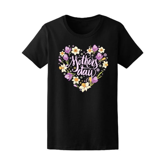 Mother's Day Heart Floral Wreath Tee Women's -Image by Shutterstock
