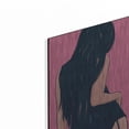 thumbnail image 2 of Luxe Metal Art 'Brunette in Black' by Giuseppe Cristiano, Metal Wall Art, 12"x16", 2 of 9