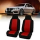 thumbnail image 5 of Juego completo de 2 fundas para asientos de coche con respaldo alto y cinturón de seguridad integrado (rojo y negro), 5 of 12