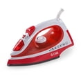 thumbnail image 1 of Plancha de vapor Commercial Care CCSI300 con tanque de agua de 7.4 onzas, 1200 vatios, agarre cómodo, color rojo, 1 of 5