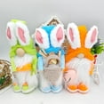 thumbnail image 7 of Moocorvic Easter Gnomes Decorations for Home, Plush Elf Handmade Gnome Bunny Doll Easter Ornaments Spring Home Decor, Gifts for Women Men, 7 of 7