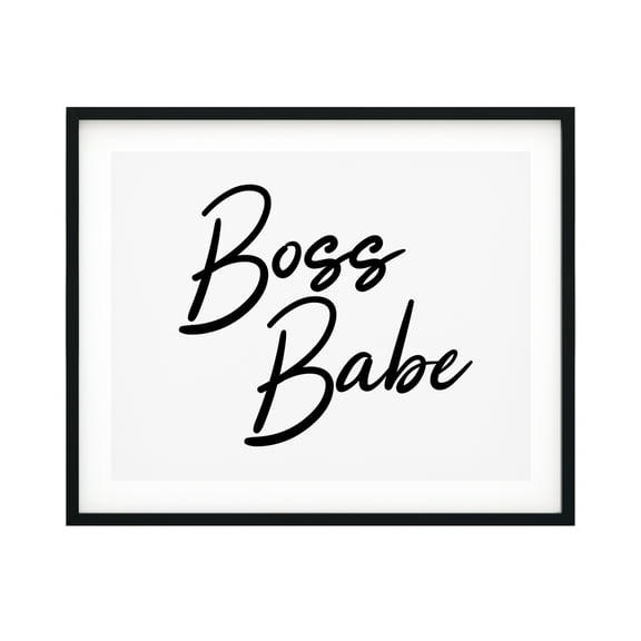 Designs ByLITA Boss Babe 11 x 14 UNFRAMED Print Inspirational Wall Art
