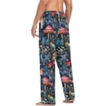 thumbnail image 6 of GZHJMY Colored Forest Mushrooms Men's Pajama Pants, Loose Lightweight PJs Lounge Sleep Bottoms with Pockets Drawstring, Pajama Bottoms for Home and Rest, Large, 6 of 7