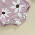 thumbnail image 7 of Bagilaanoe Newborn Baby Girl Rompers Floral Print Sleeveless Bodysuit + Headband 3M 6M 9M 12M Infant Summer One Piece Jumpsuit, 7 of 7