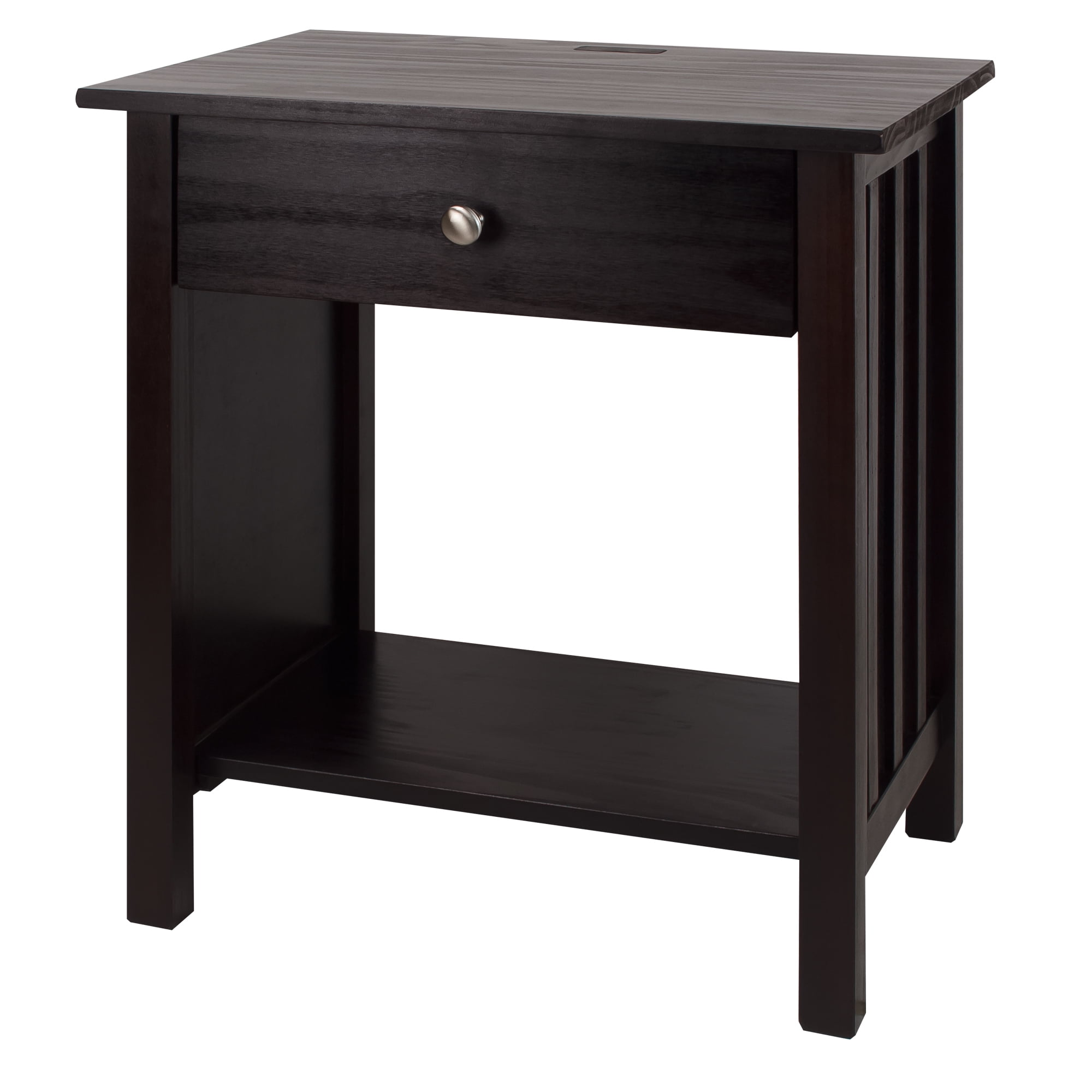 Casual Home Vanderbilt Nightstand with USB Port, Espresso