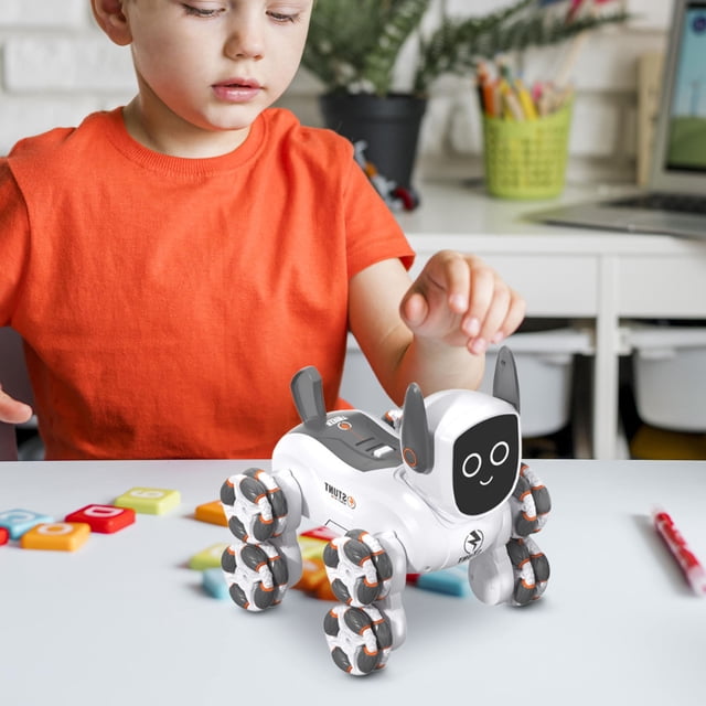 RKSTN Christmas Mechanical Dogs New Mechanical Dog Remote Control Toy Car Innovatives Drift Driving All- Games Children and Adults Suitable for Intelligent Remote Control Christmas Gifts