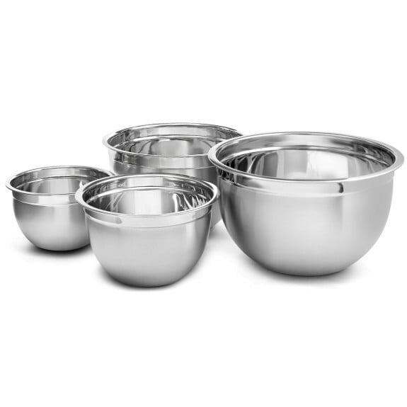 Stainless Steel Mixing Bowls - Set of 4 - 3, 5, 8, and 12 qt 1169-70-71-73set