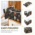 thumbnail image 2 of Yayeee Collapsible Cube Storage Bin with Lid Fabric Closet Decorative Basket with Handles, Autumn Ghost Pattern, 2 of 7