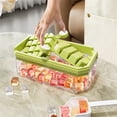 thumbnail image 3 of 32Holes Press Ice Cube Tray Easy Release Storage Box for Party Drinks,Tea,Coffee Green, 3 of 9
