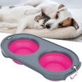 thumbnail image 4 of Portable Pet Feeding Bowl, Foldable Practical Stable Easy To Store Firm Pet Raised Feeder For Pet For Home, 4 of 8