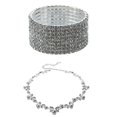 thumbnail image 1 of 4Pcs Mariage Bijoux de Mariée: 1Pcs 8 Rangée Bracelet 28 Mm & 3Pcs Blanc Papillon en Forme d'Imiter Collier de Perles Boucle d'Oreille Ensemble, 1 of 10