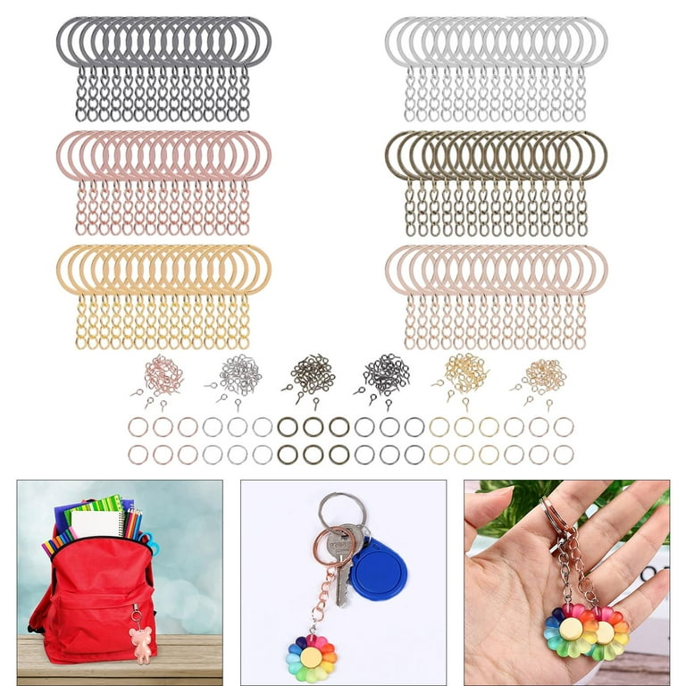 450pcs Key Chain Making Kit DIY Keychain Supplies Keychain with