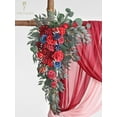 thumbnail image 4 of Wedding Arch Flowers Kit - 35 Inch Extended Size Artificial Flower Swag Set of 2 for Fall Wedding Decor Welcome Signs, Wedding Decorations for Reception Ceremony Outside, 4 of 5