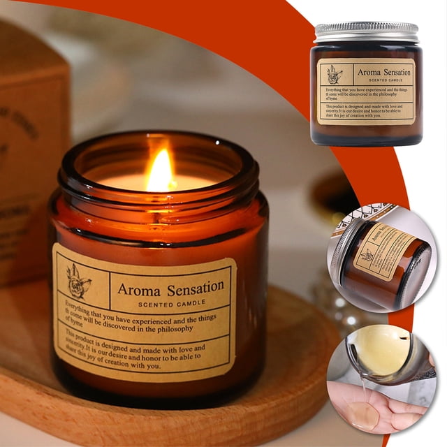 Fiudx Vela Perfumada Hecha a Mano, Aceite de Cera de Soja, Regalo Romántico de Aromaterapia, Elegante Recipiente de Vidrio, Duración de 40 a 45 Horas, Perfecta para Bodas, Cumpleaños, Día de La Madre