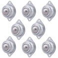 thumbnail image 1 of XiKe 8 unidades de rodamientos de transferencia de bolas de 1.0 in, unidad de transferencia de bolas de acero cromado duro con rodillos giratorios utilizados para transportadores de soporte de rodillo, 1 of 5