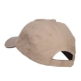 thumbnail image 3 of Tennis Coach Embroidered Canvas Cotton Cap - Khaki Navy OSFM, 3 of 5