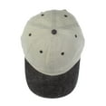 thumbnail image 4 of NYFASHION101 Unisex Adjustable 6-Panel Low-Profile Baseball Cap LOW100- Washed Sand/Black, 4 of 4