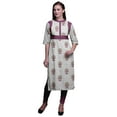 thumbnail image 1 of Bimba Kurta Imprimée Tunique Droite pour Femmes Tenue d'Été Kurti pour Dames, 1 of 5