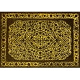 thumbnail image 1 of Ahgly Company Indoor Rectangle Oriental Yellow Industrial Area Rugs, 2' x 3', 1 of 4