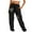 Black, variant on QUINDOS Taper Pants for Women Long High Waisted Casual Sweatpants Drawstring Loose Pants with Pockets