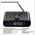 thumbnail image 2 of Radio reloj digital de mesilla de noche DAB/FM con reproducción en streaming por Bluetooth, pantalla LED gigante, doble alarma, temporizador de larga duración P20250110663, 2 of 5