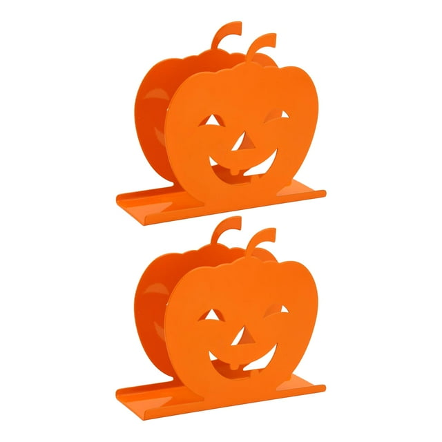 Servilletero, Hierro 2 Piezas Forma De Calabaza Servilletero De Papel Resistente A Los Arañazos Multifuncional Para Dormitorio Para Restaurante